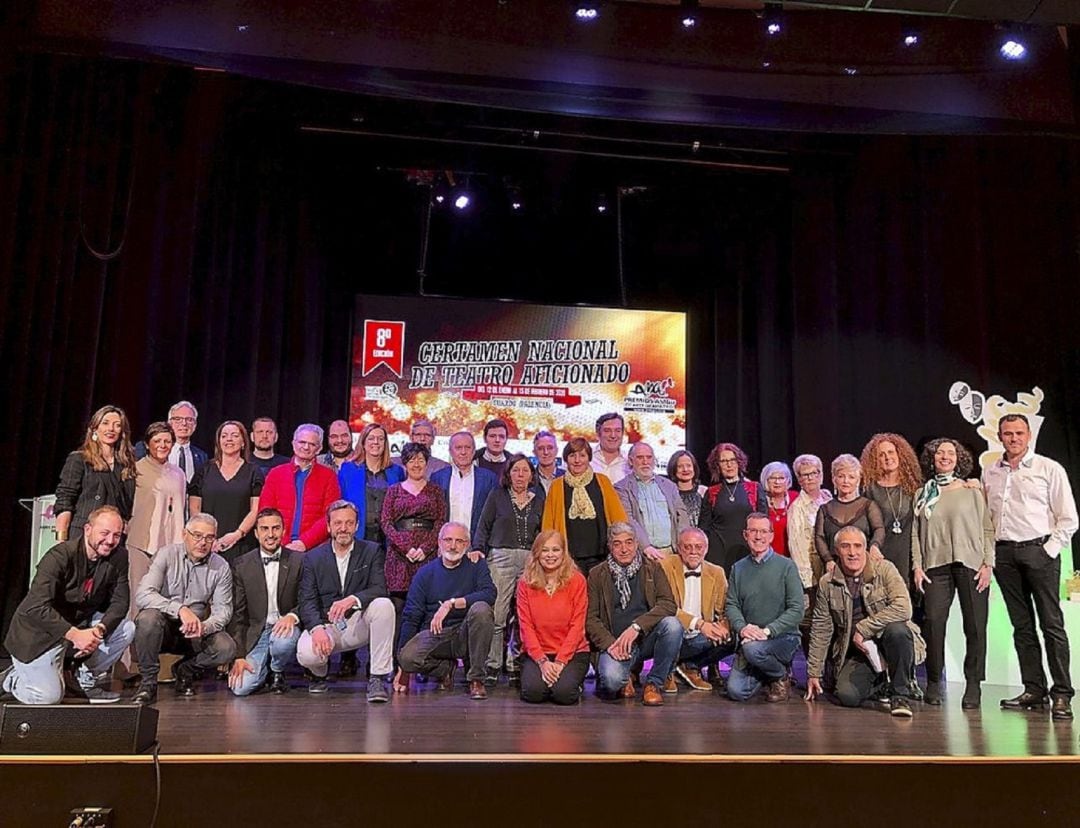 Imagen de archivo de uno de los eventos que organiza AMGu. Clausura del Certamen Nacional de Teatro Aficionado de Guardo en 2020