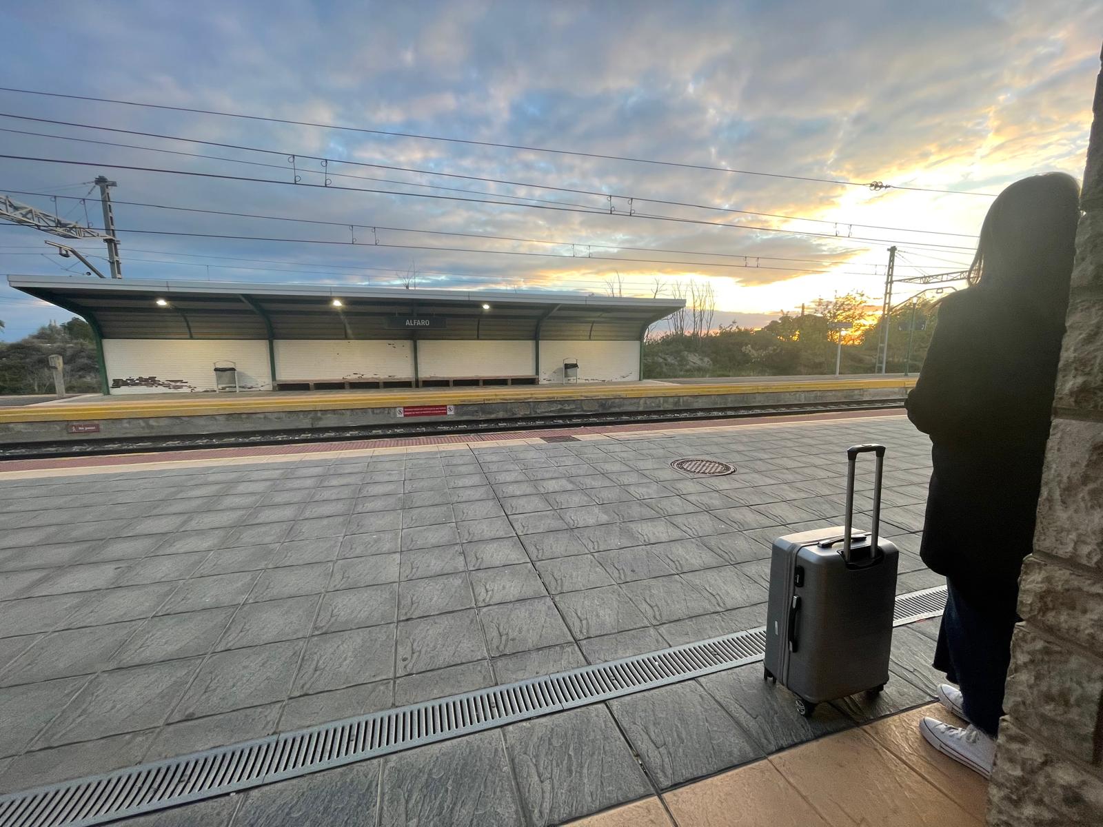 Estación del tren en Alfaro
