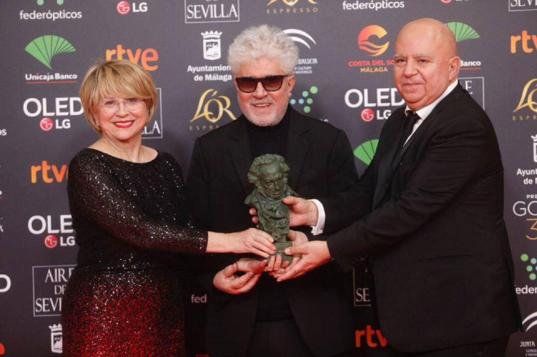 Esther García en la entrega de los Goya