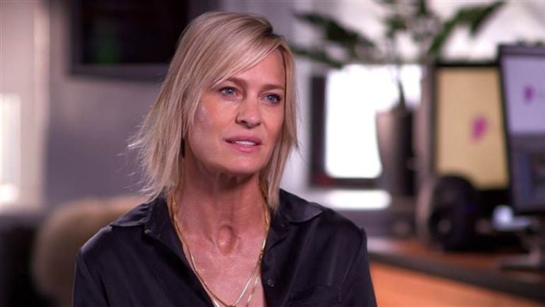 Fotograma de la entrevista de Robin Wright con el programa Today de NBC