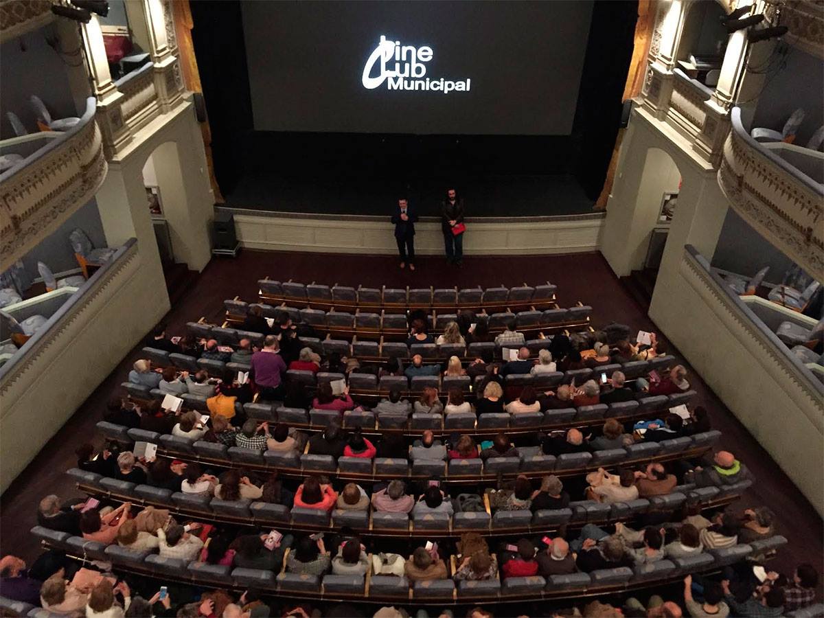 Imagen de archivo de una proyección del cineclub en el Teatro de Rojas de Toledo