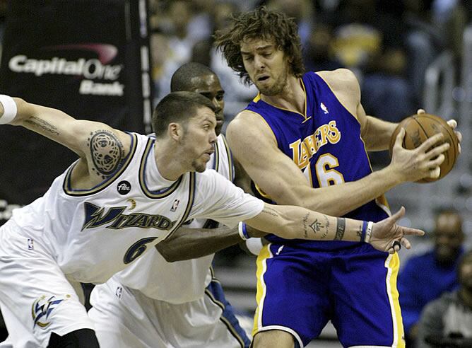 Gasol, durante su partido ante los Wizards