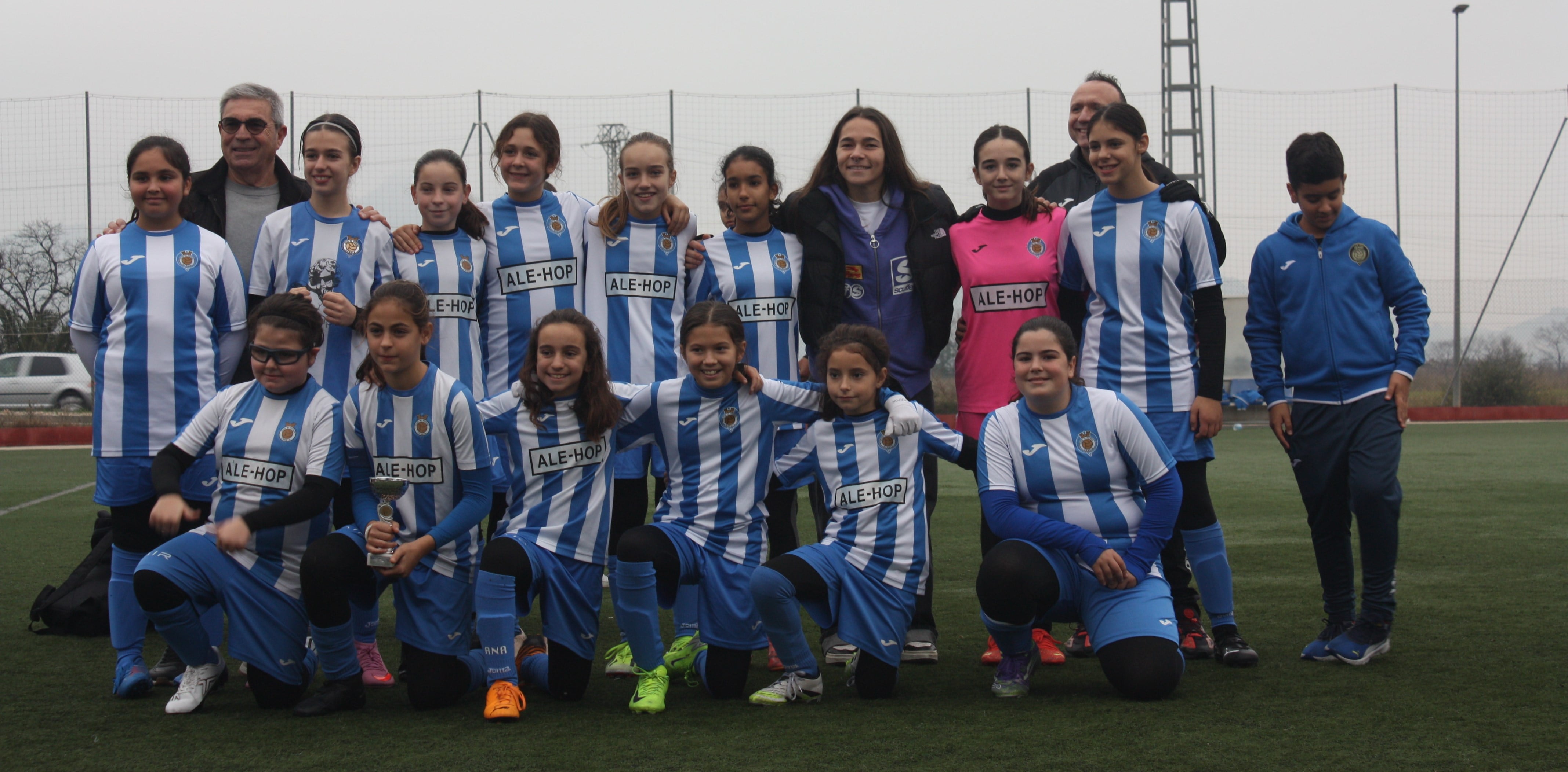 Angy Sanchis, junto con el CF Gandia
