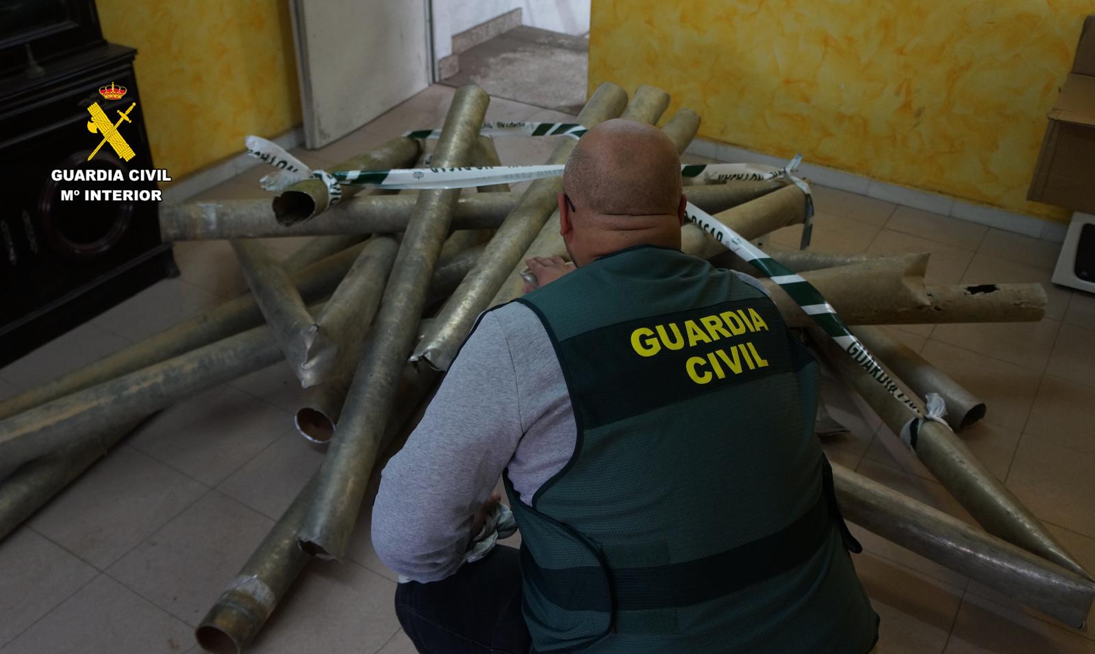 Detenida una persona por sustraer tubos de riego en Fuentes de Valdepero