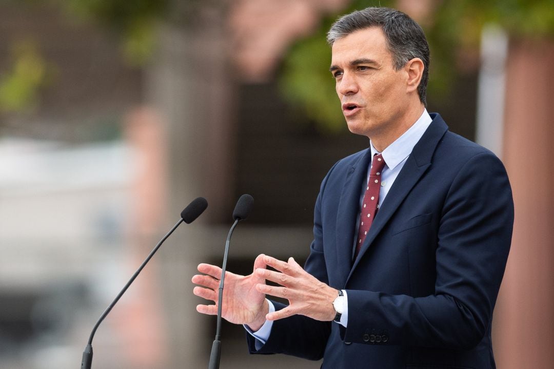 El presidente Pedro Sánchez, durante su visita a Argentina. 