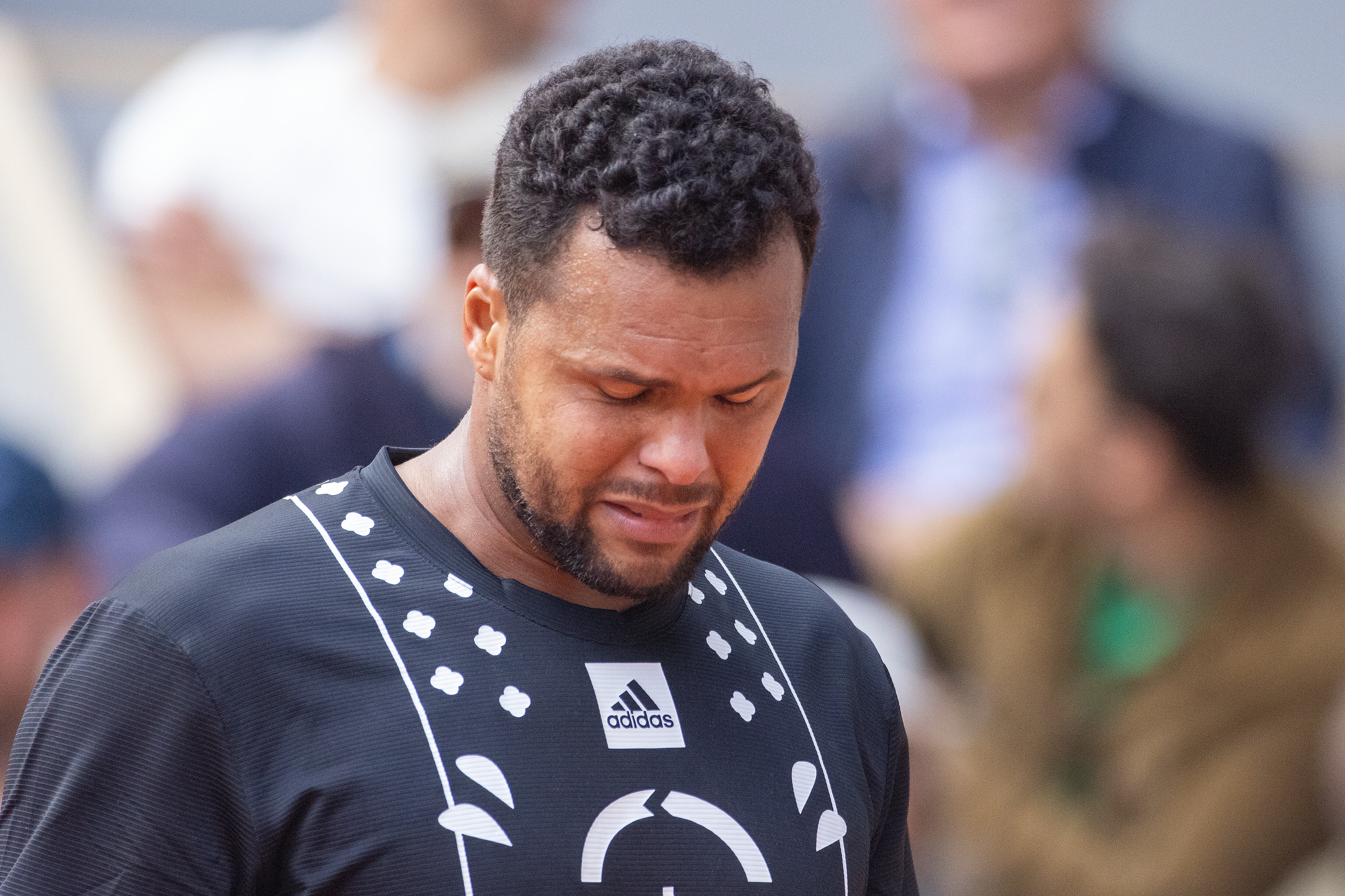 Jo-Wilfried Tsonga, durante su último partido como tenista