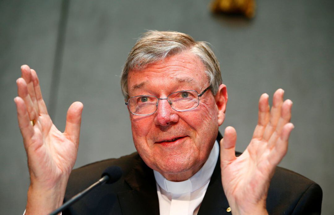 El cardenal condenado George Pell.