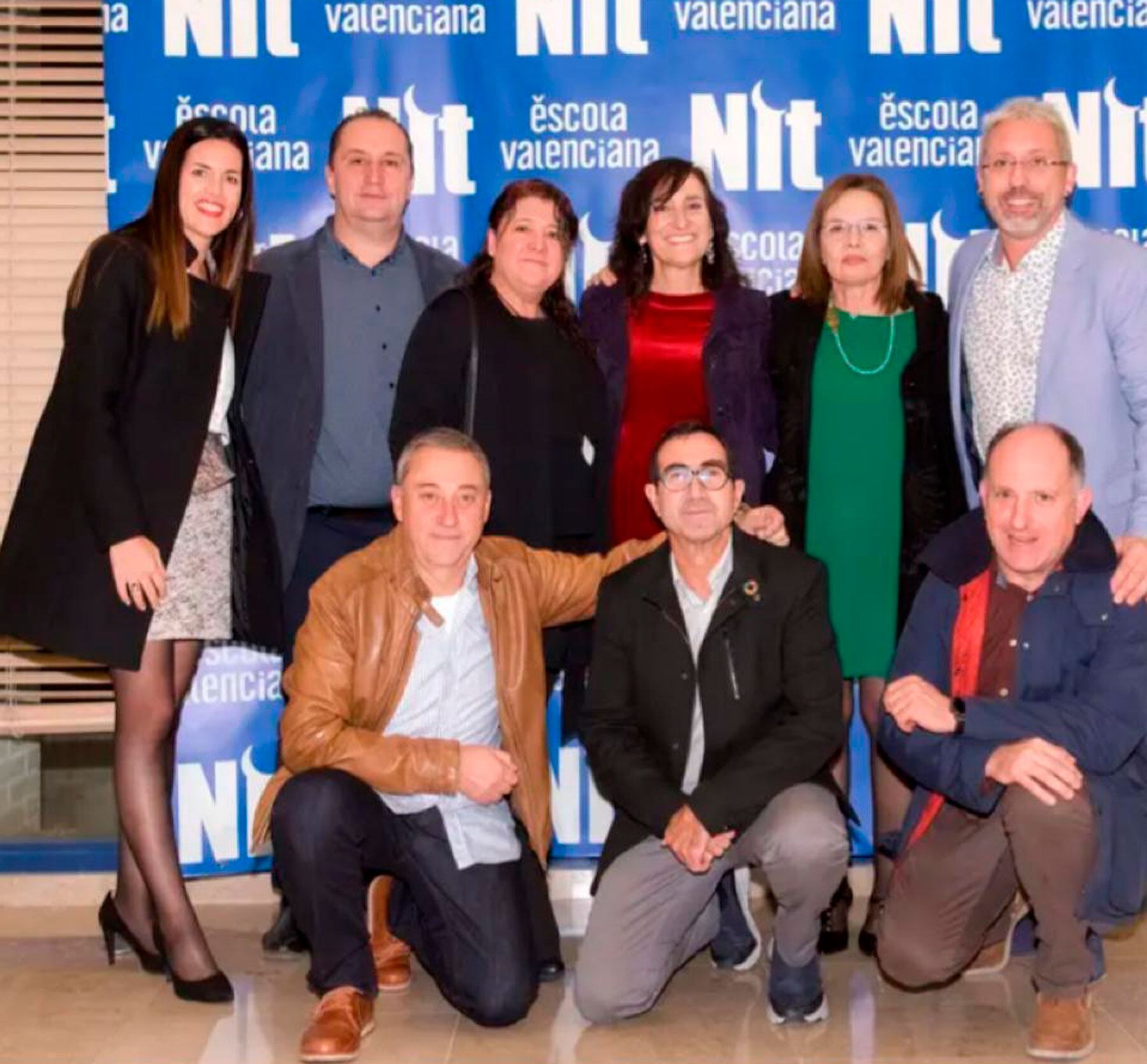 La representació alcoiana en la Nit de l'Escola Valenciana