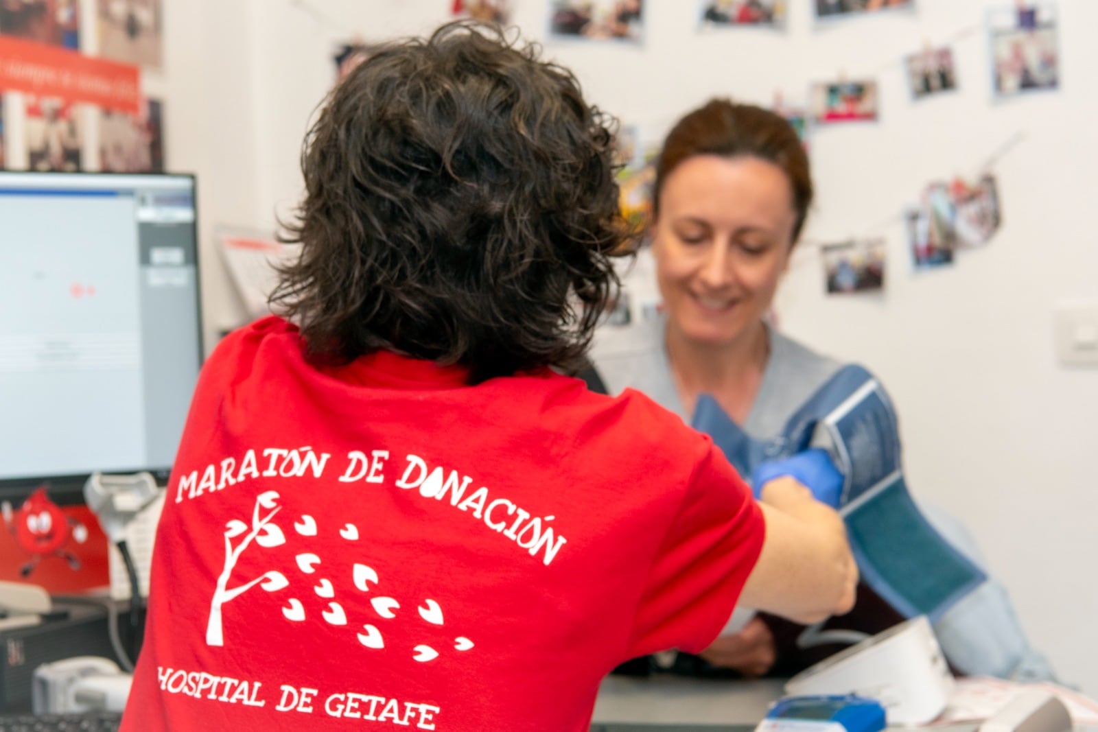 Maratón de sangre en el Hospital de Getafe el pasado mes de mayo