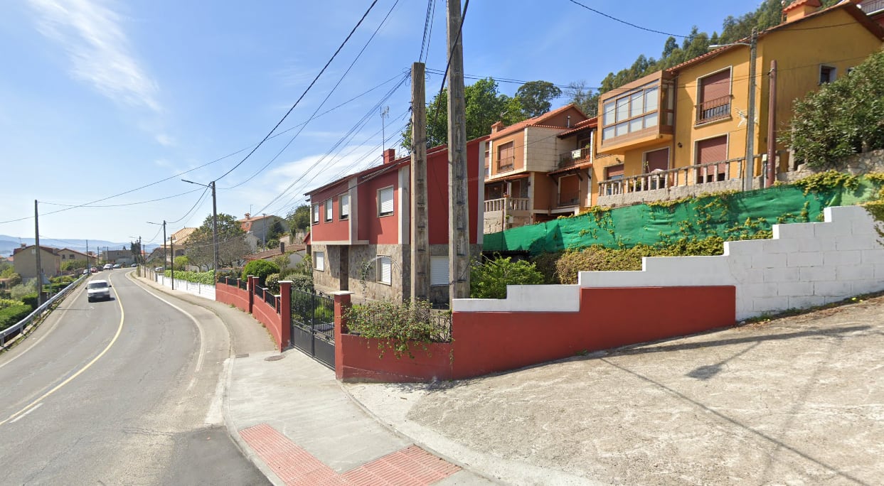 Vivienda de la septuagenaria asesinada en Vilela, parroquia de Tirán (Moaña)