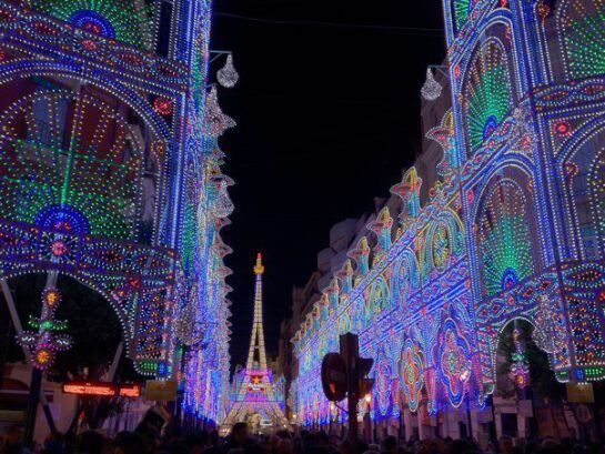 Calle Iluminada Falla Sueca-Literato Azorín 2012