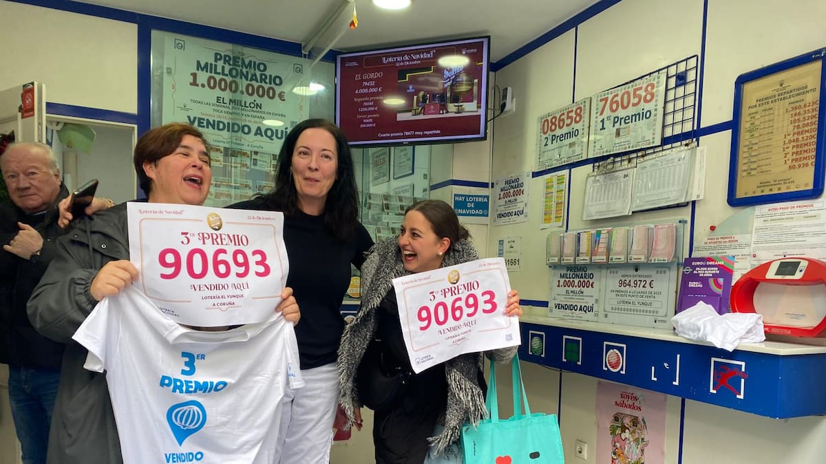 Así se celebró el tercer premio en A Coruña