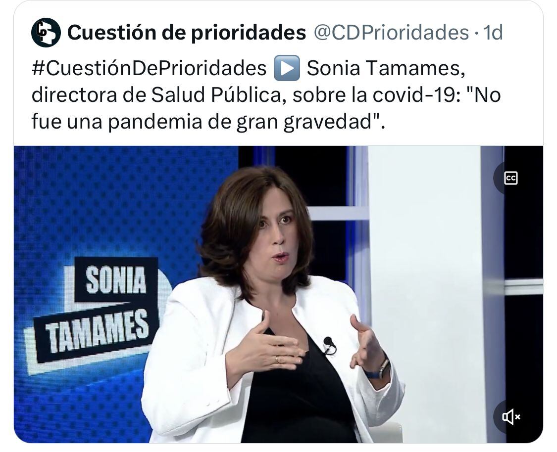 Captura del tuit eliminado por CYLTV