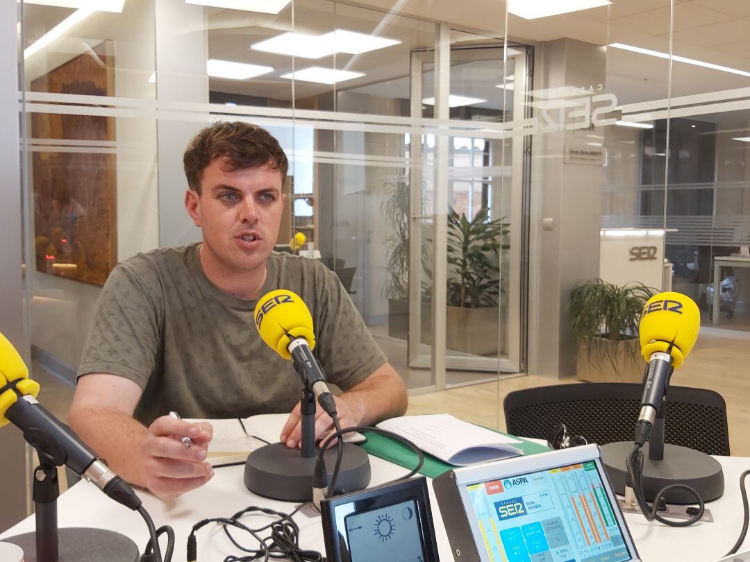 Jonatan Gete, portavoz de IU en el Ayuntamiento de Aranda