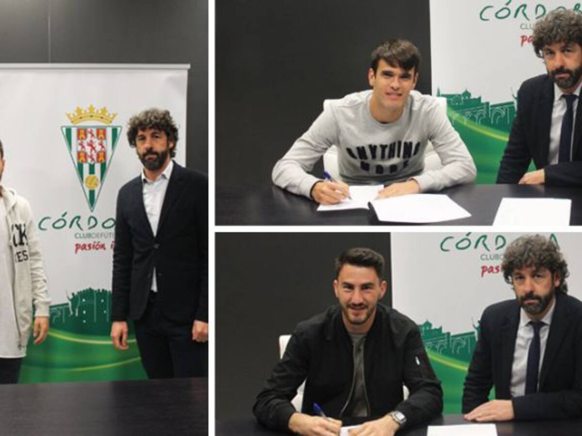 El Córdoba renueva a tres perlas de su cantera