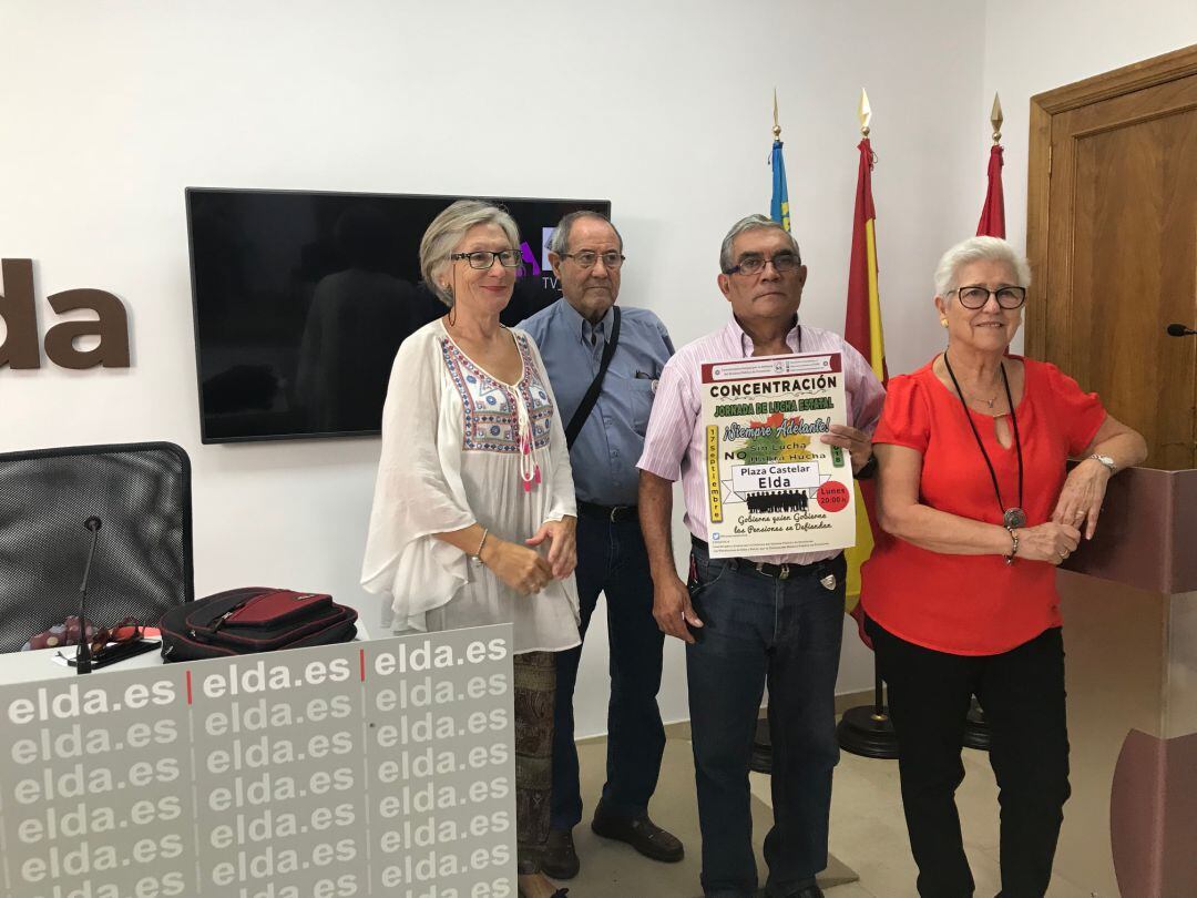 Este lunes se ha convocado una concentración en protesta de las pensiones a las 20:00 horas en la plaza Castelar de Elda 