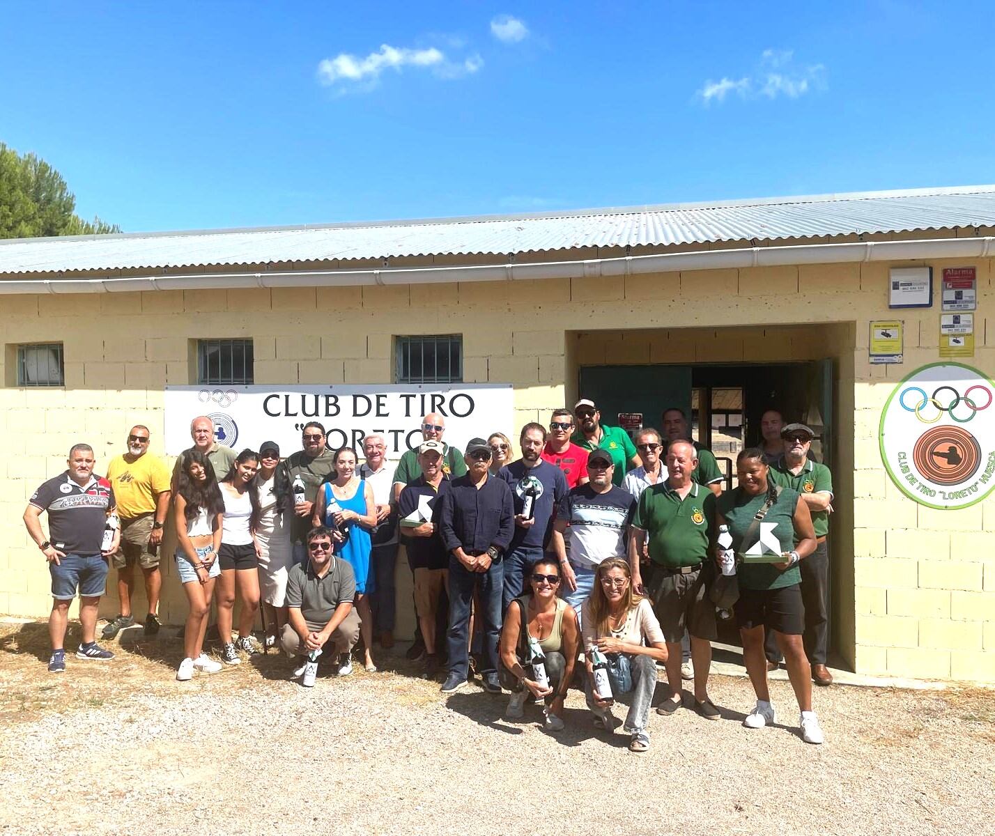 Participantes en las tiradas de San Lorenzo del CT Loreto Huesca