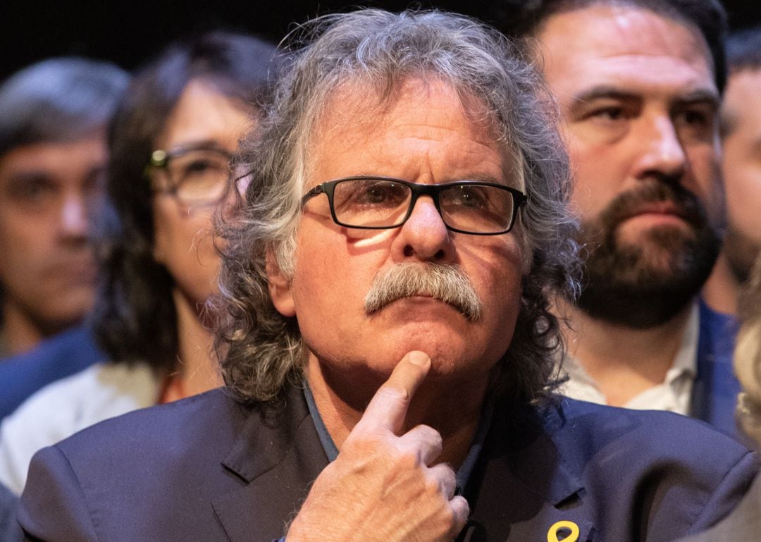 El exdiputado de ERC, Joan Tardà, en un acto de apoyo a Carme Forcadell en Madrid. 