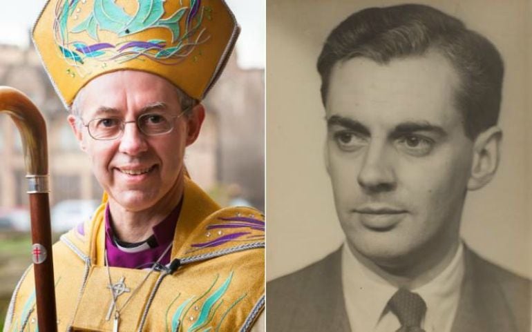 El arzobispo de Canterbury y su verdadero padre, el exministro de Churchill.