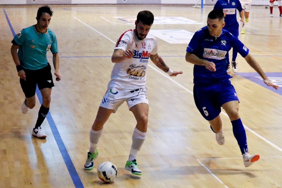 Dani Colorado, en el partido ante Dimurol Tenerife, en el que marcó cuatro goles