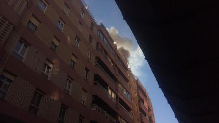 Segundo incendio originado en la calle Calderón.