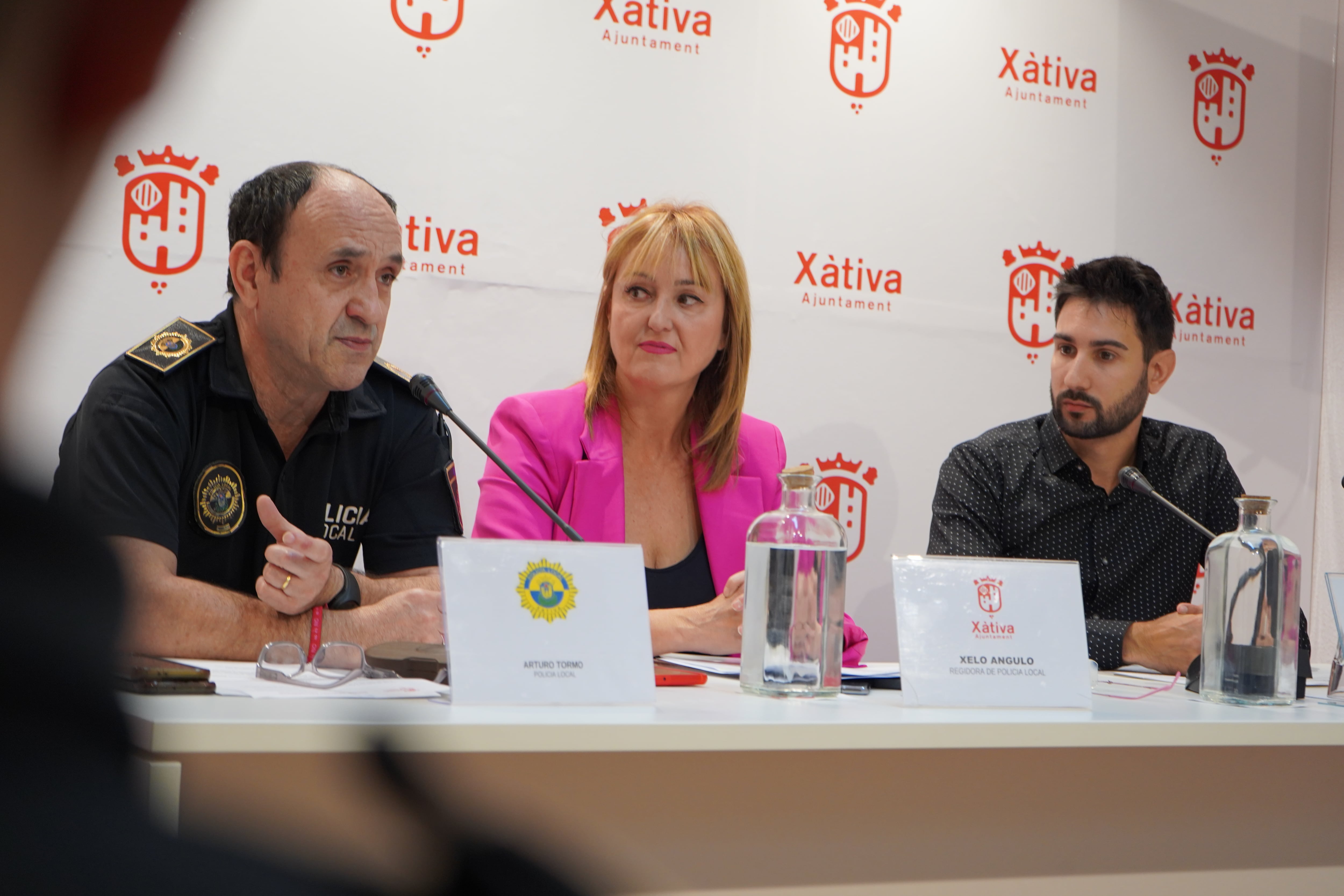 Rueda de prensa en el Ayuntamiento de Xàtiva. Fuente: Ajuntament de Xàtiva