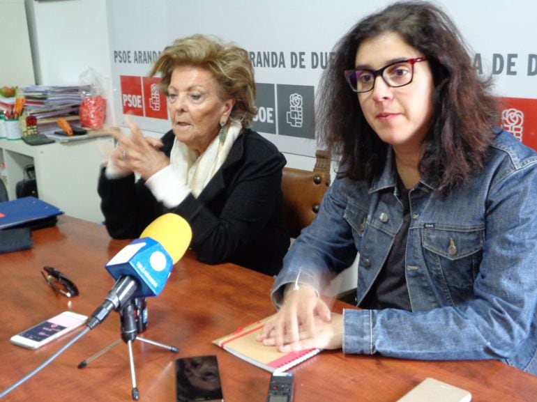 Leonisa Ull y Mar Alcalde, ediles socialistas arandinas