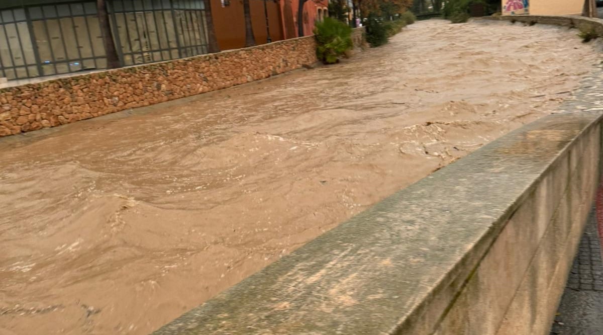 Imagen de la desembocadura del torrente de Santa Ponça