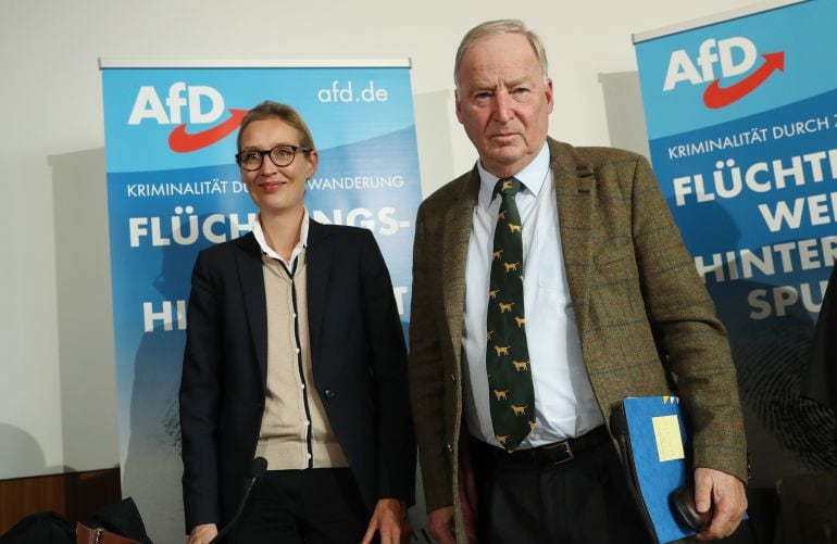 Los líderes del partido AfD.