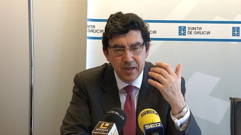 Ignacio López-Chaves, Delegado Territorial de la Xunta, este jueves en la presentación del acto por el décimo aniversario del Consorcio del Casco Vello.