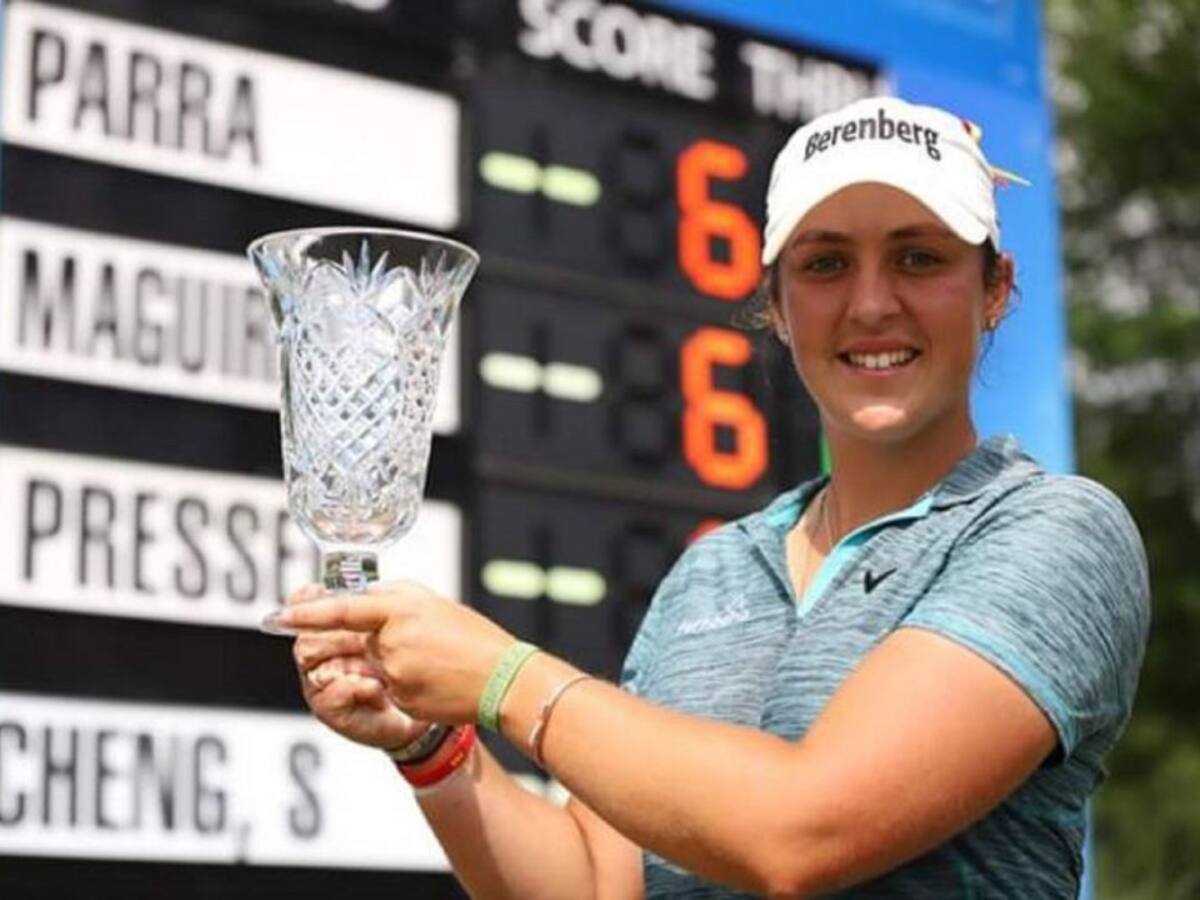 María Parra toma parte del Open de España femenino de golf