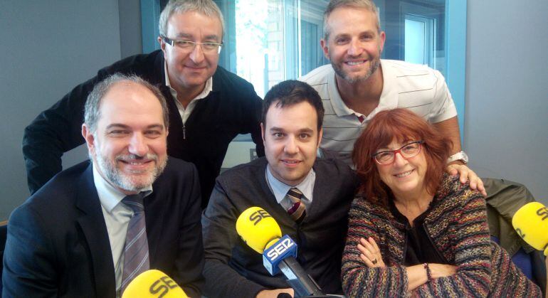 Asseguts: Oriol Oró (Fira de Lleida), Miquel López (Federació Hostaleria), Cristina Costa (Fundació UdL).Dempeus: Joan Baigol (Turisme de Lleida) i Carlos Sánchez Caballero (Llotja).