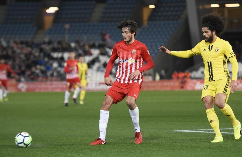 Soleri en el partido ante Osasuna.