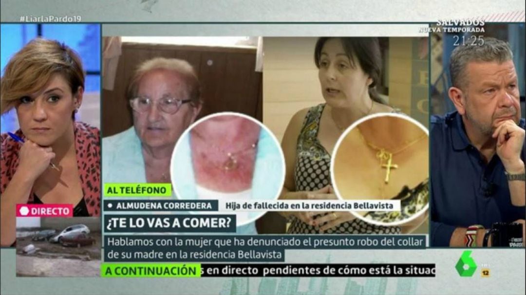 Alberto Chicote en el programa &#039;Liarla Pardo&#039; donde se desvelo la denuncia a la directora de la residencia Bellavista