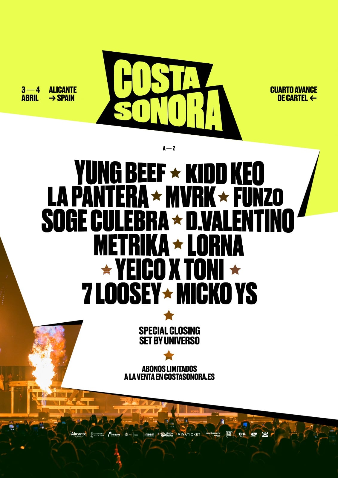 Cartel Costa Sonora Alicante 2026
