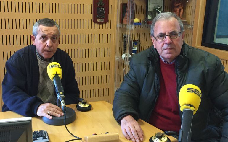 Franzón y Escarti en los estudios de Radio Cádiz