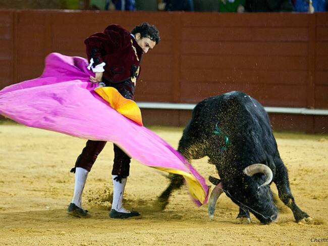 El diestro sevillano de Camas Alfonso Oliva Soto durante su actuación del pasado año en la corrida pinzoniana de Palos de la Frontera.