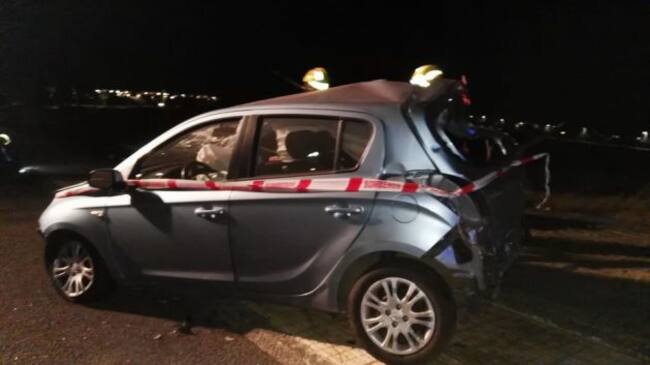 Así quedó el vehículo siniestrado.