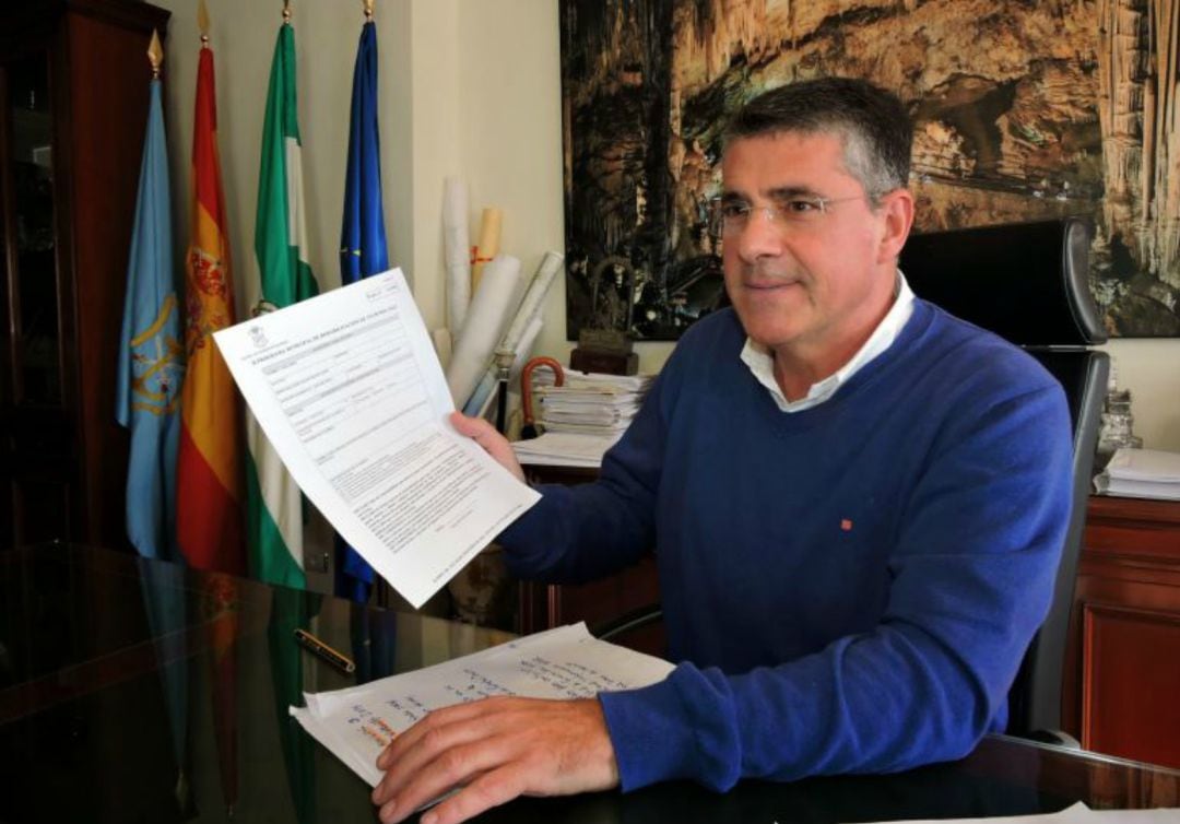 José Alberto Armijo en una foto de archivo en su etapa como alcalde de Nerja