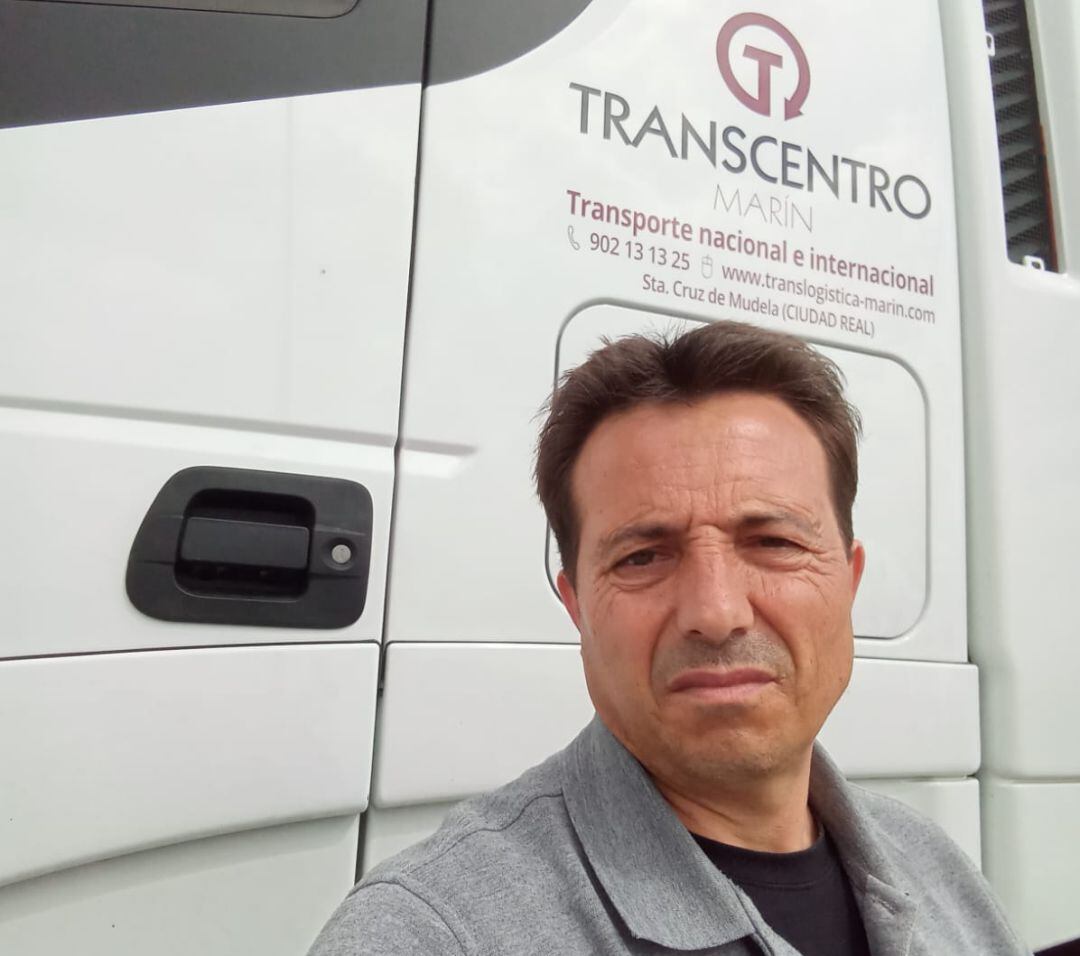 Marcelo Escudero, transportista de la localidad ciudadrealeña de Moral de Calatrava