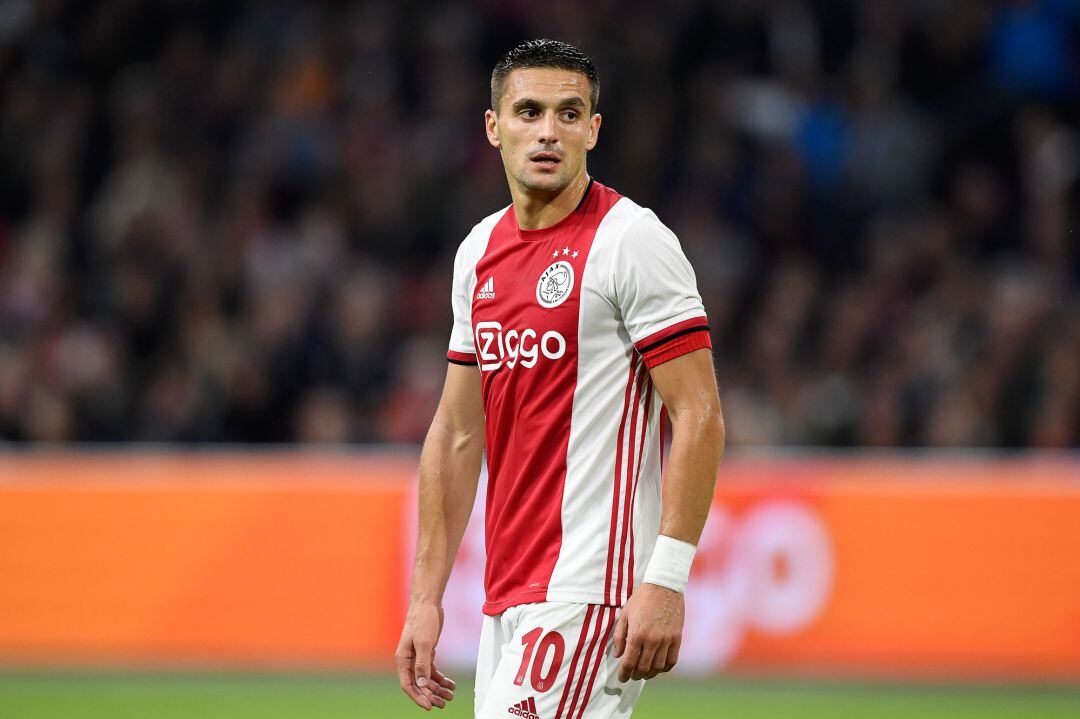 Netherlands: Ajax vs Fortuna Sittard AMSTERDAM, 25-09-2019 Johan Cruyff Arena , Dutch Eredivisie Football season 2019  2020 . Ajax player Dusan Tadic during the match Ajax - Fortuna Sittard.
 
 
 25092019 ONLY FOR USE IN SPAIN