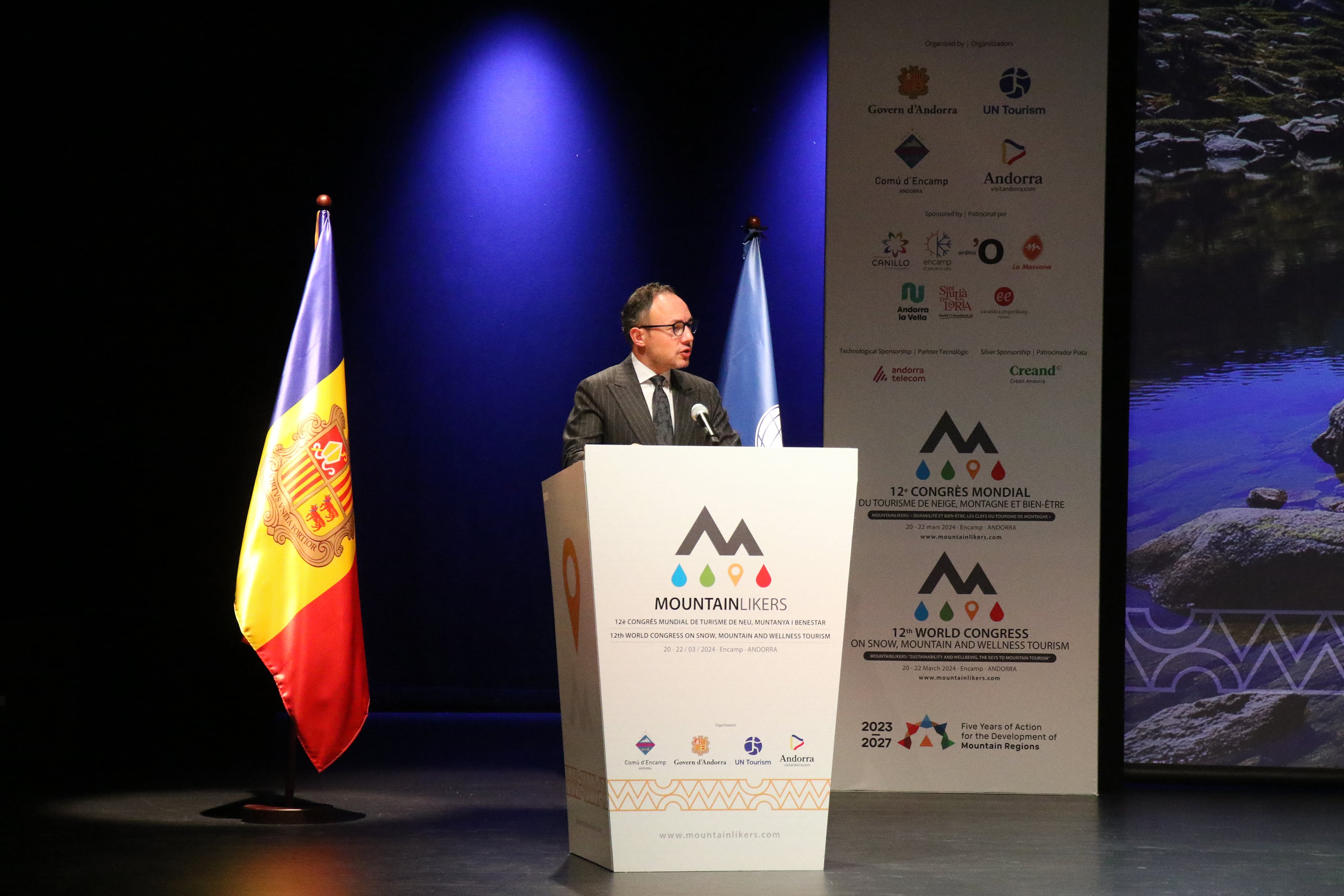 El cap de Govern, Xavier Espot, inaugura el XII Congrés de turisme de neu, muntanya i benestar.
