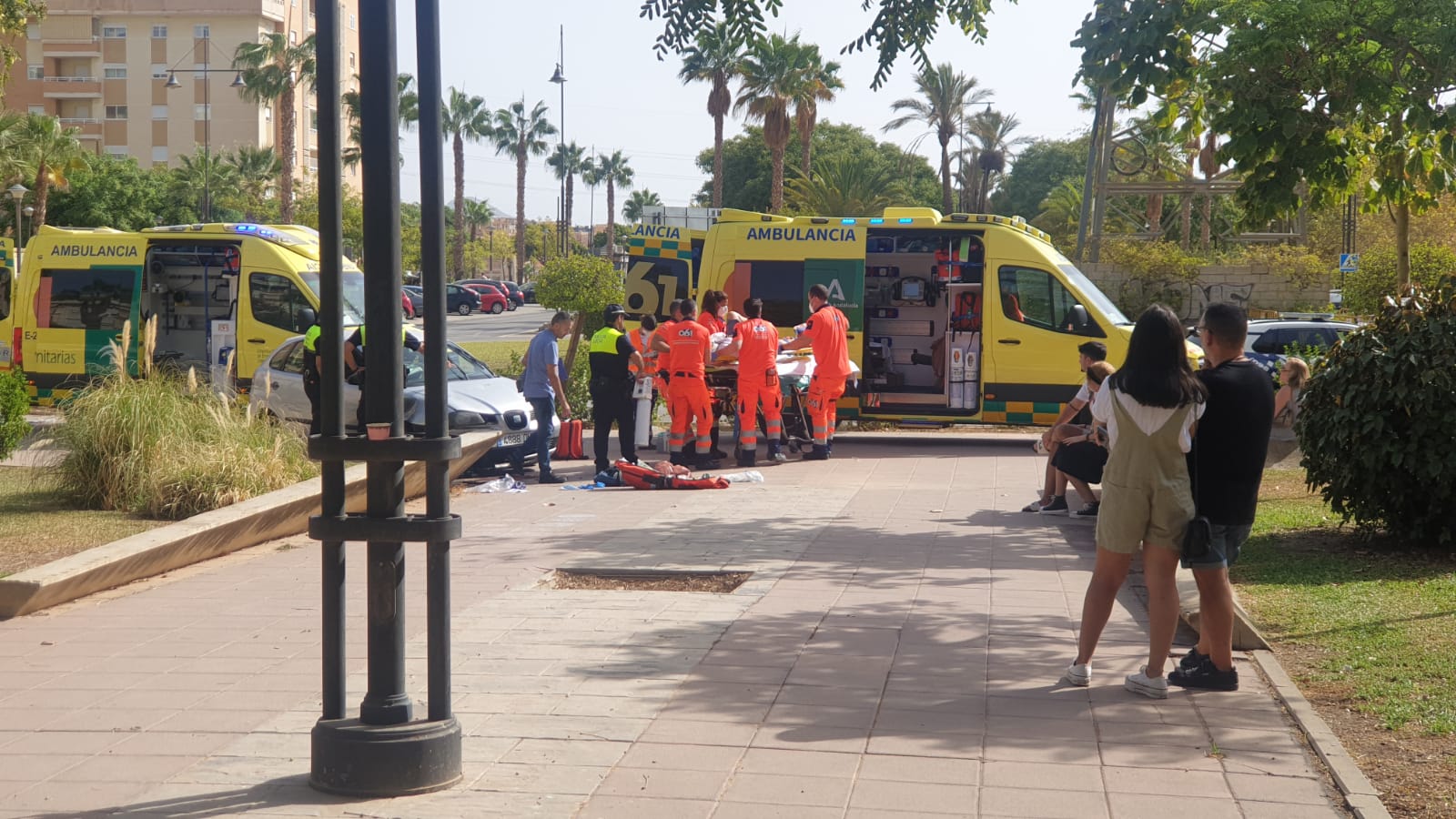Accidente de tráfico registrado en Teatinos