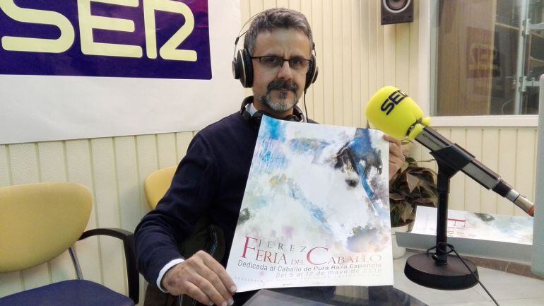 José María Soto, autor del cartel de la Feria 2018, en Radio Jerez