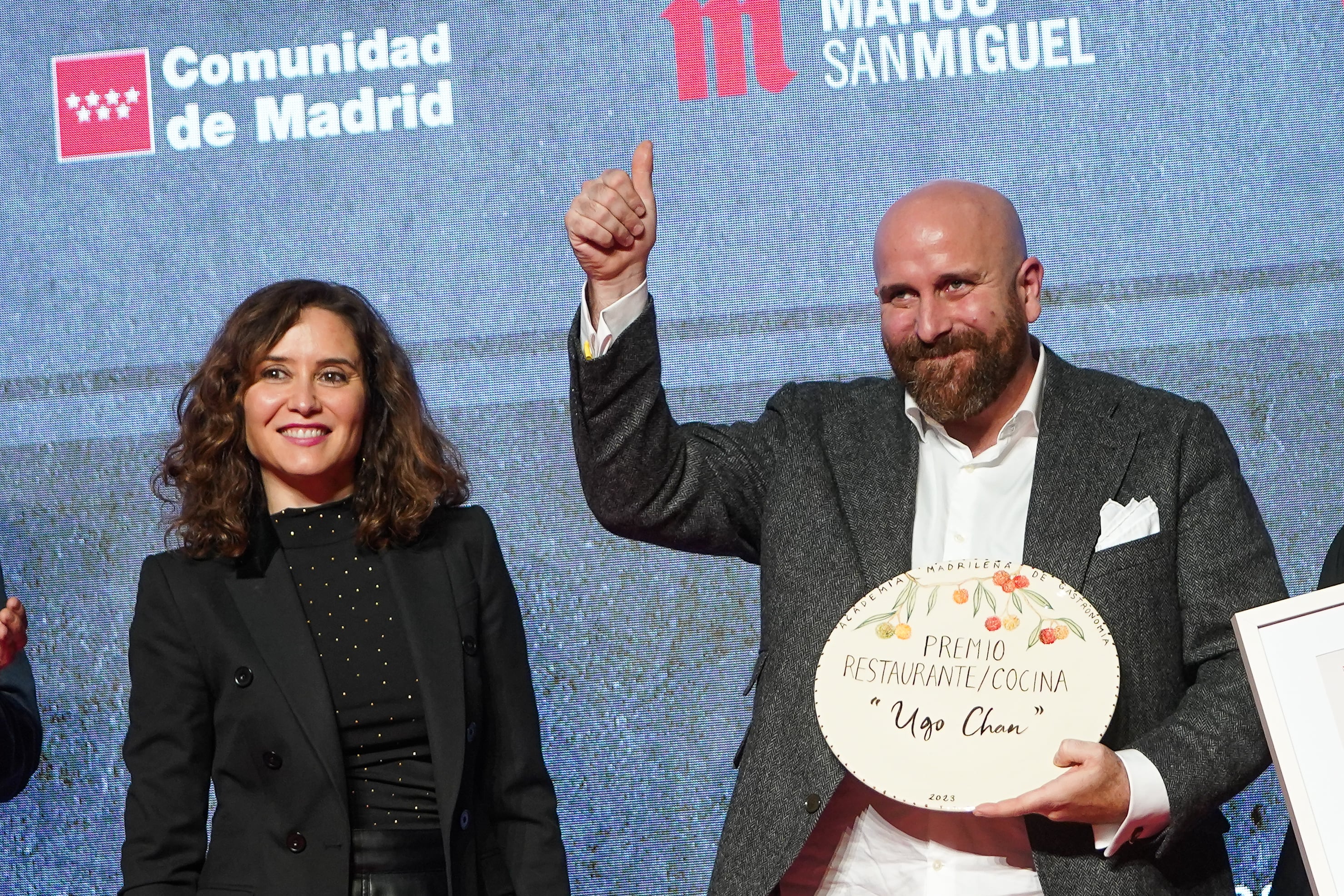 Ugo Chan, galardonado en los VII Premios de la Academia Madrileña de Gastronomía.