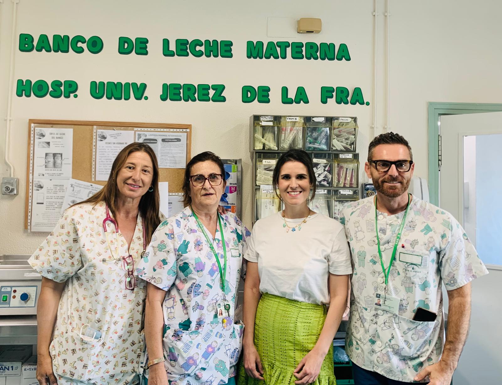 Profesionales del Banco de leche materna del Hospital Universitario de Jerez