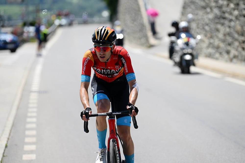 Gino Mäder, en el Tour de Suiza