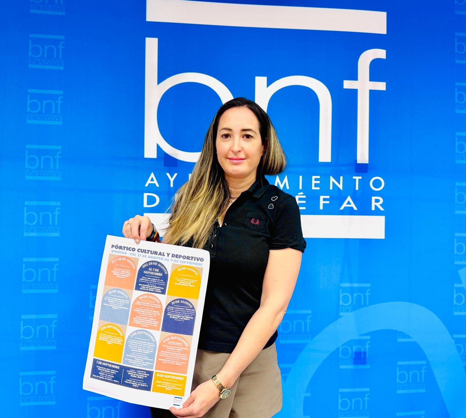 La concejal de cultura y deportes, Beatriz Oliván (Binéfar).