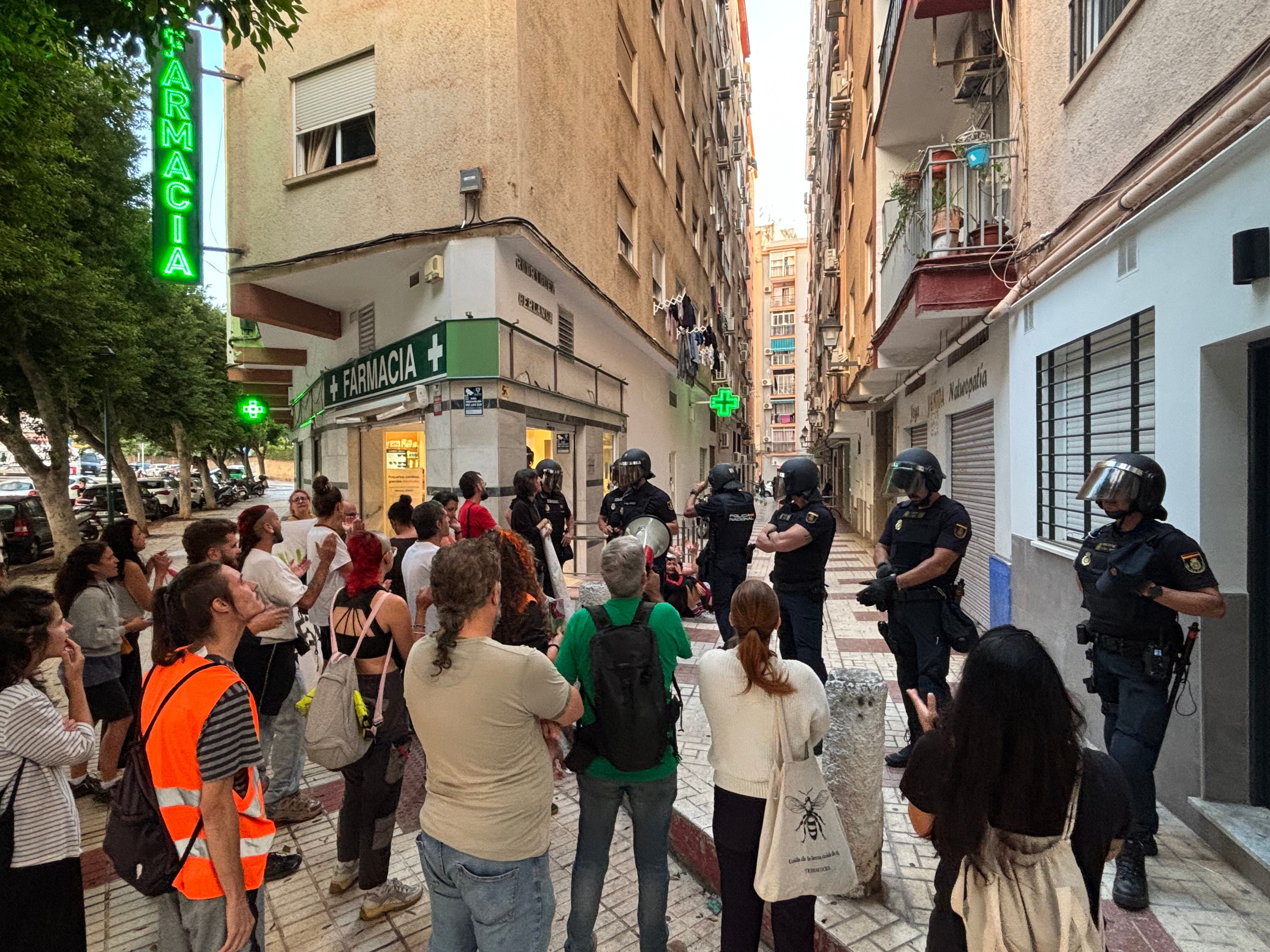 Un momento del desahucio