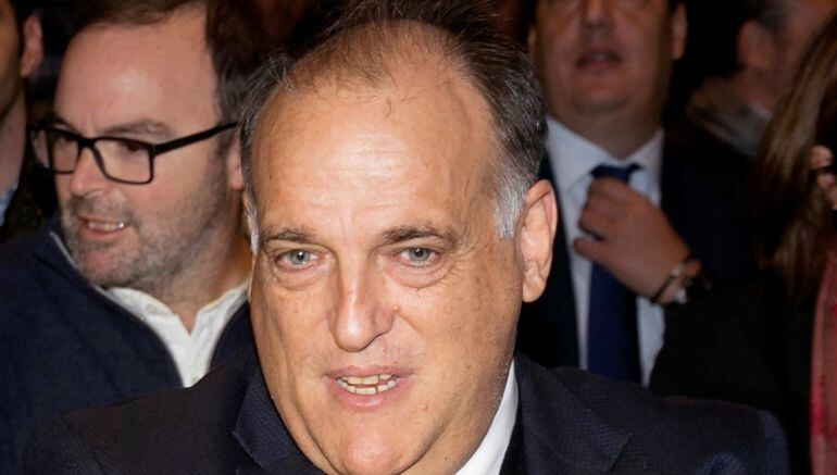 El presidente de la Liga de Fútbol Profesional, Javier Tebas.